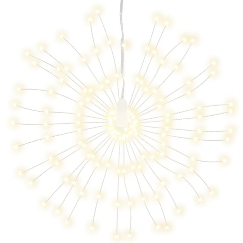 Ozdoby świąteczne, 140 lampek LED, 8 szt., ciepła biel, 17 cm