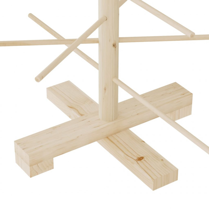 Drewniana choinka do udekorowania, 75 cm, lite drewno sosnowe