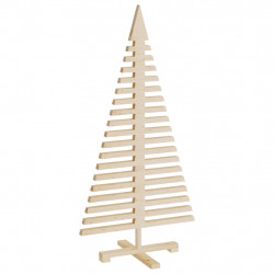 Drewniana choinka do udekorowania, 120 cm, lite drewno sosnowe