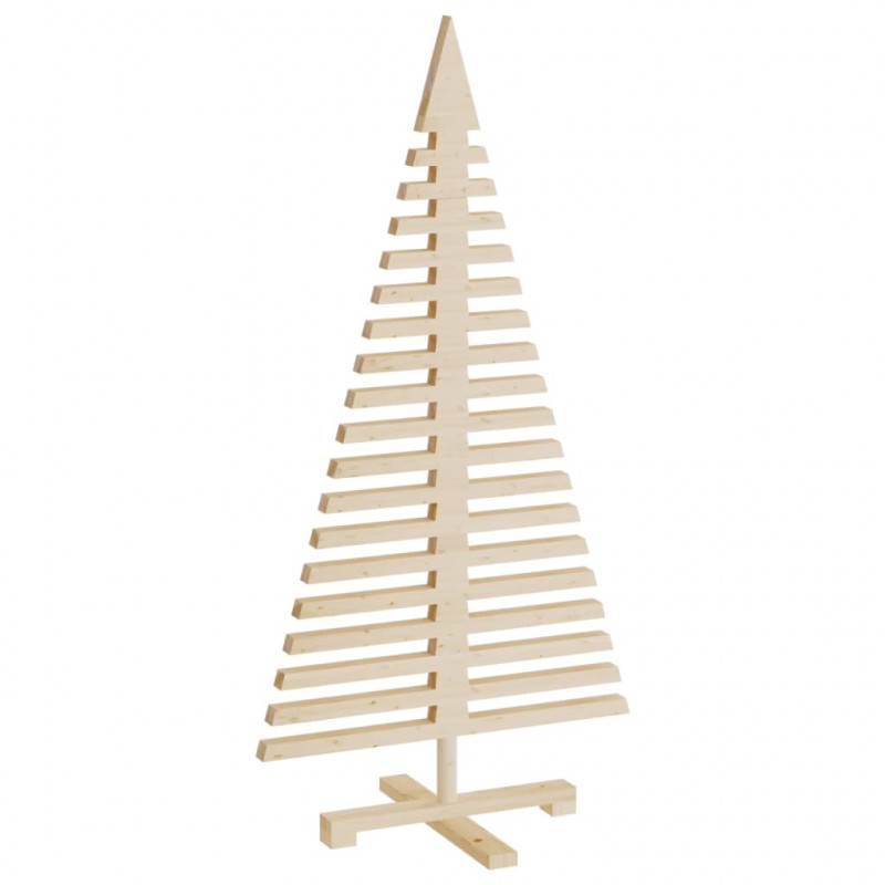 Drewniana choinka do udekorowania, 120 cm, lite drewno sosnowe