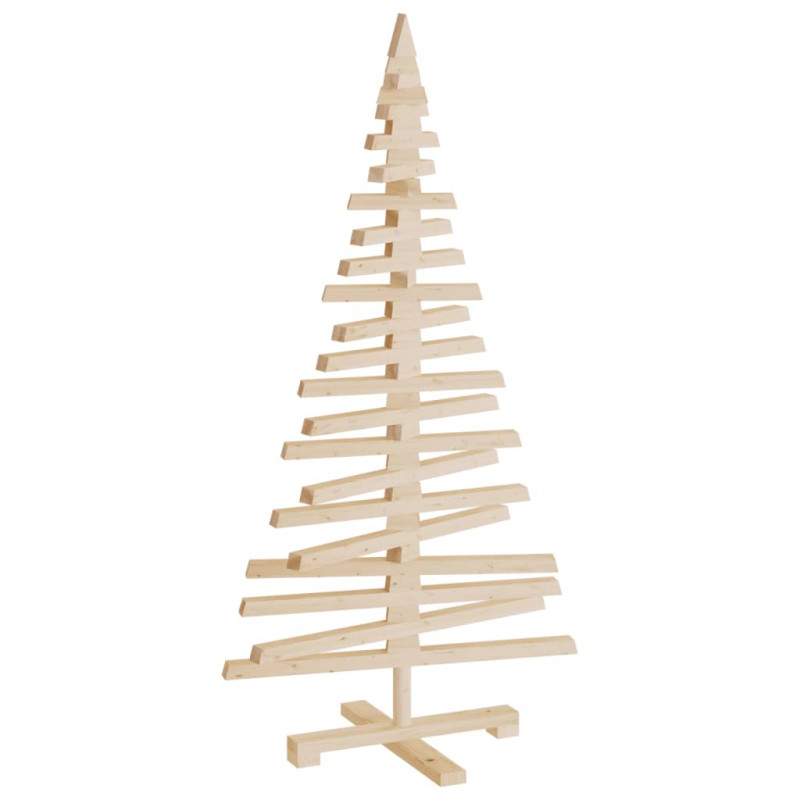 Drewniana choinka do udekorowania, 120 cm, lite drewno sosnowe
