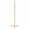 Drewniana choinka do udekorowania, 120 cm, lite drewno sosnowe