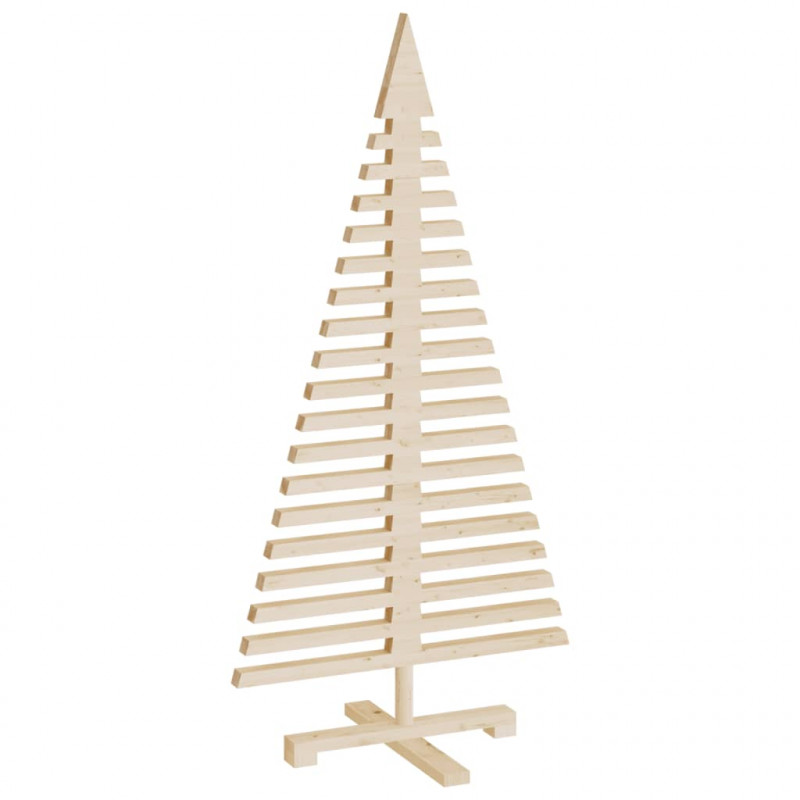 Drewniana choinka do udekorowania, 120 cm, lite drewno sosnowe