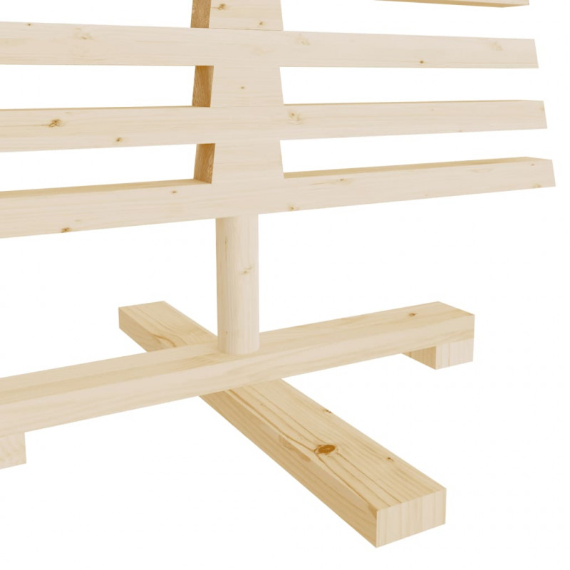 Drewniana choinka do udekorowania, 120 cm, lite drewno sosnowe
