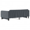 Sofa rozsuwana, ciemnoszara, 100x200 cm, aksamit