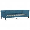 Sofa rozsuwana, niebieska, 80x200 cm, aksamit