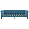 Sofa rozsuwana, niebieska, 80x200 cm, aksamit
