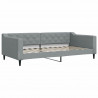 Sofa rozsuwana, jasnoszara, 100x200 cm, tkanina