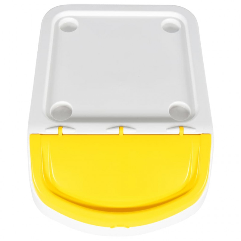 Kosze na śmieci układane w stos, 3 szt., białe, PP, 120 L