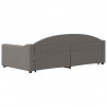 Sofa rozsuwana z szufladami, taupe, 100x200 cm, tkanina