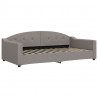 Sofa rozsuwana z szufladami, taupe, 100x200 cm, tkanina