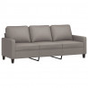 Sofa 3-osobowa, kolor taupe, 180 cm, tapicerowana tkaniną