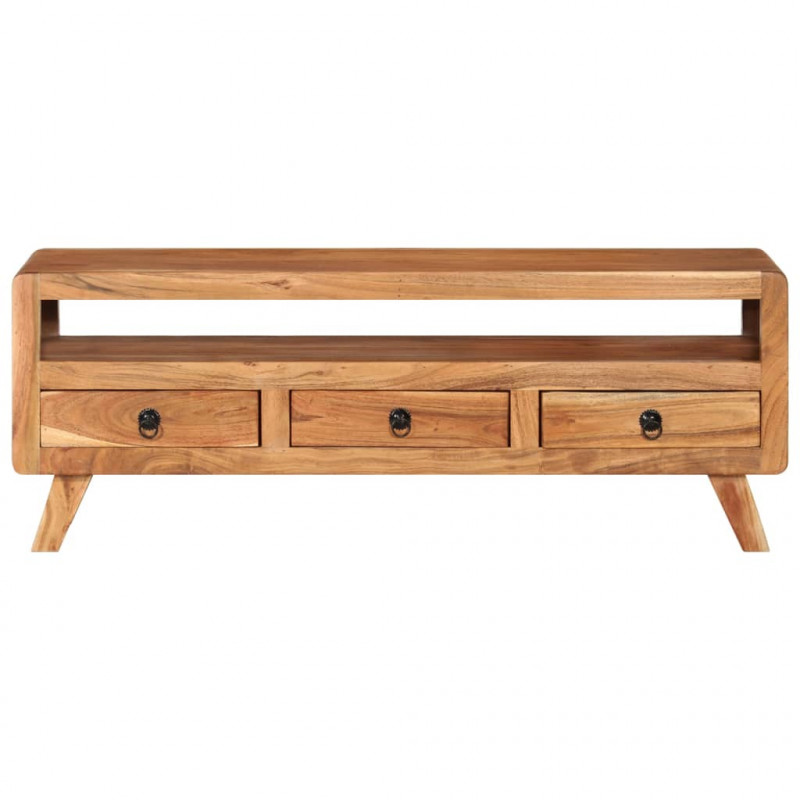 Szafka pod telewizor, 110x30x40 cm, lite drewno akacjowe
