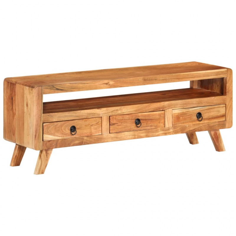 Szafka pod telewizor, 110x30x40 cm, lite drewno akacjowe