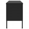 Szafka pod telewizor, czarna, 105x35x50 cm, stalowa