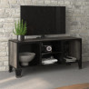 Szafka pod telewizor, szara, 105x36x47 cm, metal i MDF