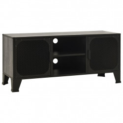 Szafka pod telewizor, szara, 105x36x47 cm, metal i MDF