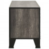 Szafka pod telewizor, szara, 105x36x47 cm, metal i MDF