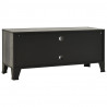 Szafka pod telewizor, szara, 105x36x47 cm, metal i MDF