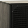 Szafka pod telewizor, szara, 105x36x47 cm, metal i MDF