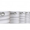 EISL Zasłona prysznicowa w białe fale, 200 x 180 x 0,2 cm