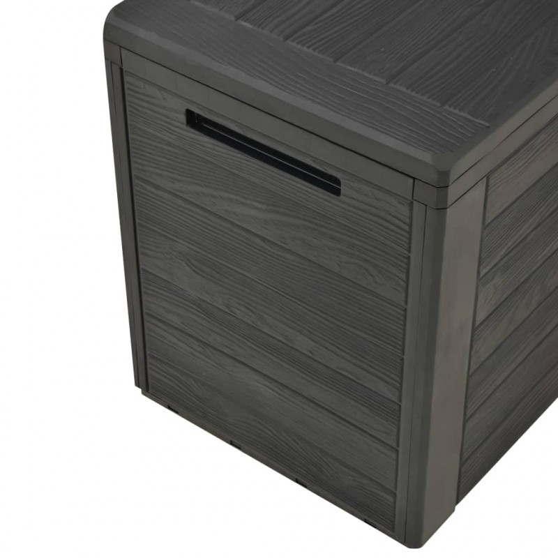 Skrzynia ogrodowa, antracytowa, 116 x 44 x 55 cm