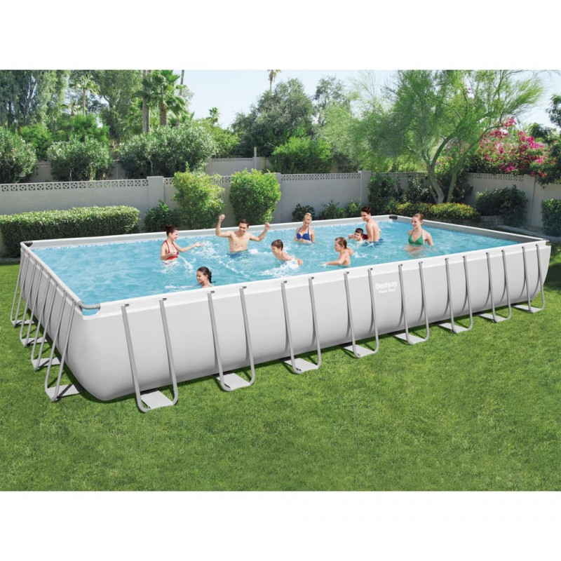 Bestway Basen Power Steel z zestawem akcesoriów, 956x488x132 cm