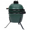 Ceramiczny grill kamado z wędzarnią, 2-w-1, 56 cm, zielony