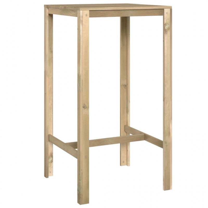 Stolik barowy, 60x60x110 cm, impregnowana sosna