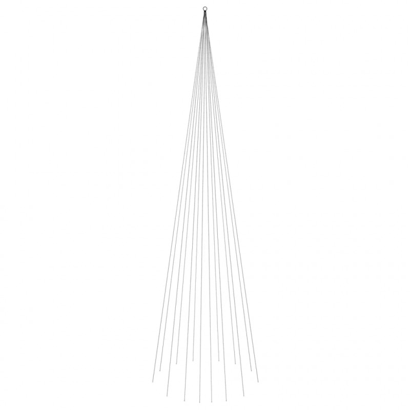 Choinka do montażu na maszcie, 1134 zimnych białych LED, 800 cm