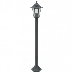 Lampy ogrodowe, 110 cm, E27, aluminium, ciemnozielone, 6 szt.