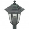 Lampy ogrodowe, 110 cm, E27, aluminium, ciemnozielone, 6 szt.