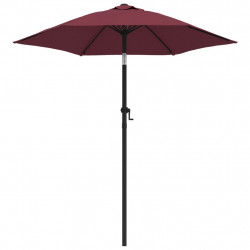 Parasol, burgundowy, 200 x 224 cm, aluminium