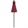Parasol, burgundowy, 200 x 224 cm, aluminium