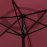 Parasol, burgundowy, 200 x 224 cm, aluminium