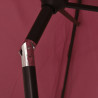 Parasol, burgundowy, 200 x 224 cm, aluminium