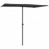 Parasol ogrodowy na aluminiowym słupku, 2x1,5 m, antracytowy