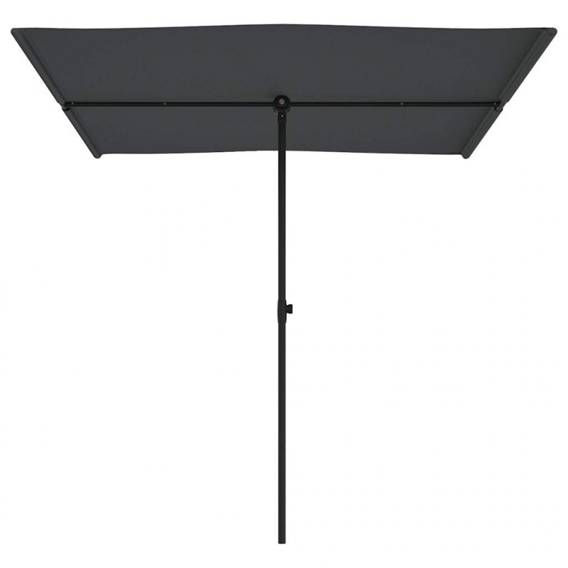 Parasol ogrodowy na aluminiowym słupku, 2x1,5 m, antracytowy