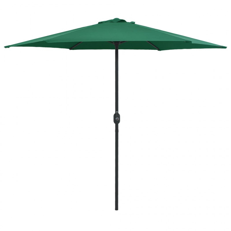 Parasol ogrodowy na aluminiowym słupku, 270x246 cm, zielony