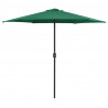 Parasol ogrodowy na aluminiowym słupku, 270x246 cm, zielony