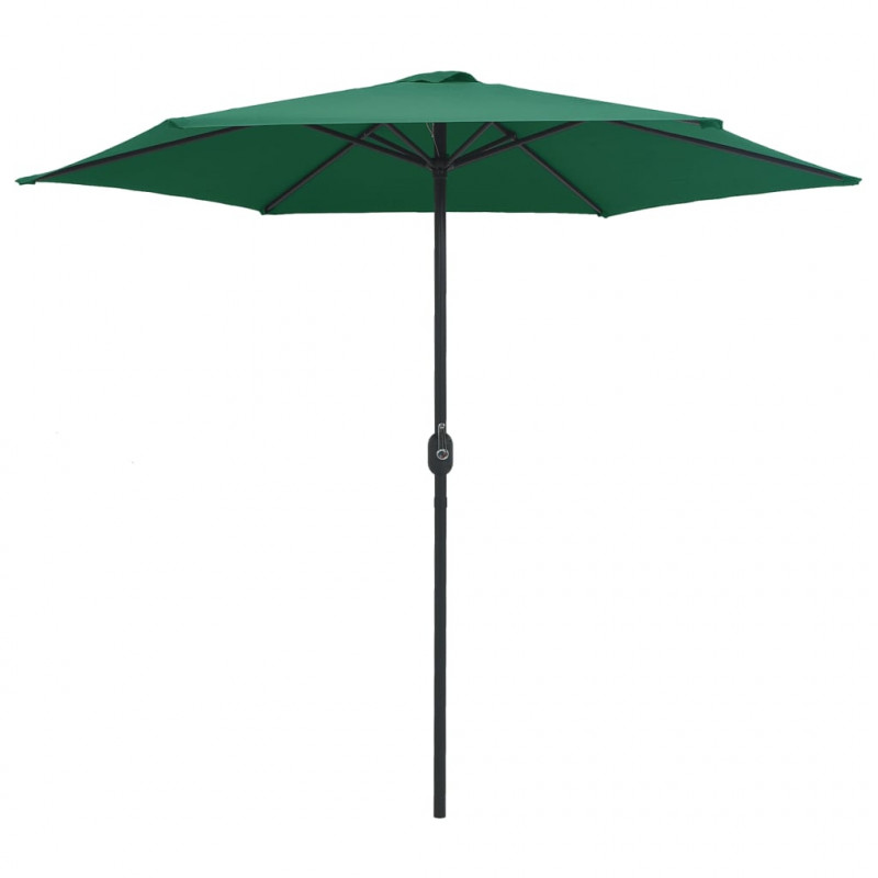 Parasol ogrodowy na aluminiowym słupku, 270x246 cm, zielony