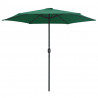 Parasol ogrodowy na aluminiowym słupku, 270x246 cm, zielony