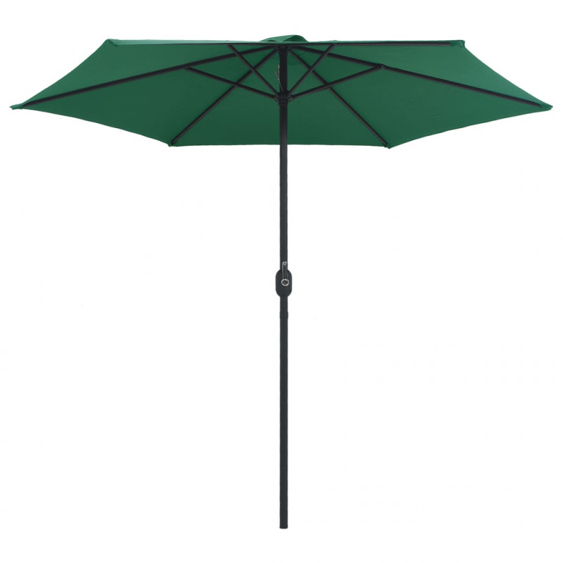 Parasol ogrodowy na aluminiowym słupku, 270x246 cm, zielony