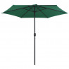 Parasol ogrodowy na aluminiowym słupku, 270x246 cm, zielony