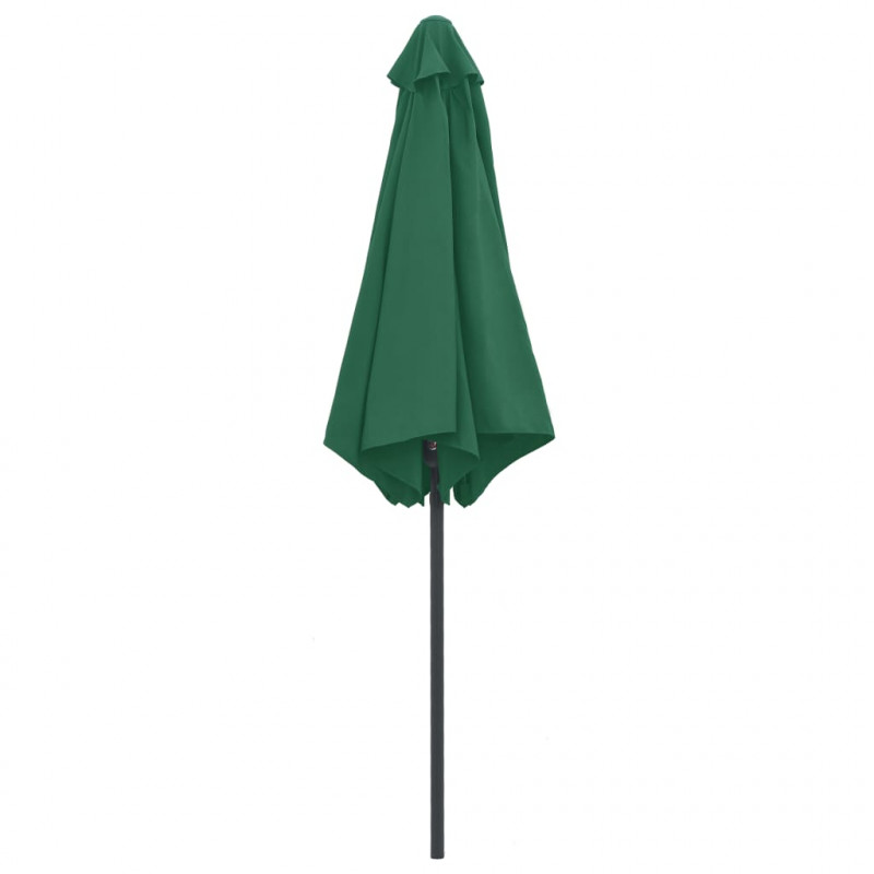 Parasol ogrodowy na aluminiowym słupku, 270x246 cm, zielony