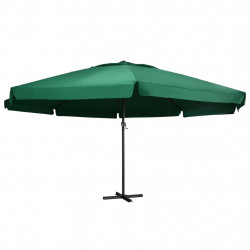 Parasol ogrodowy na aluminiowym słupku, 600 cm, zielony
