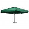 Parasol ogrodowy na aluminiowym słupku, 600 cm, zielony