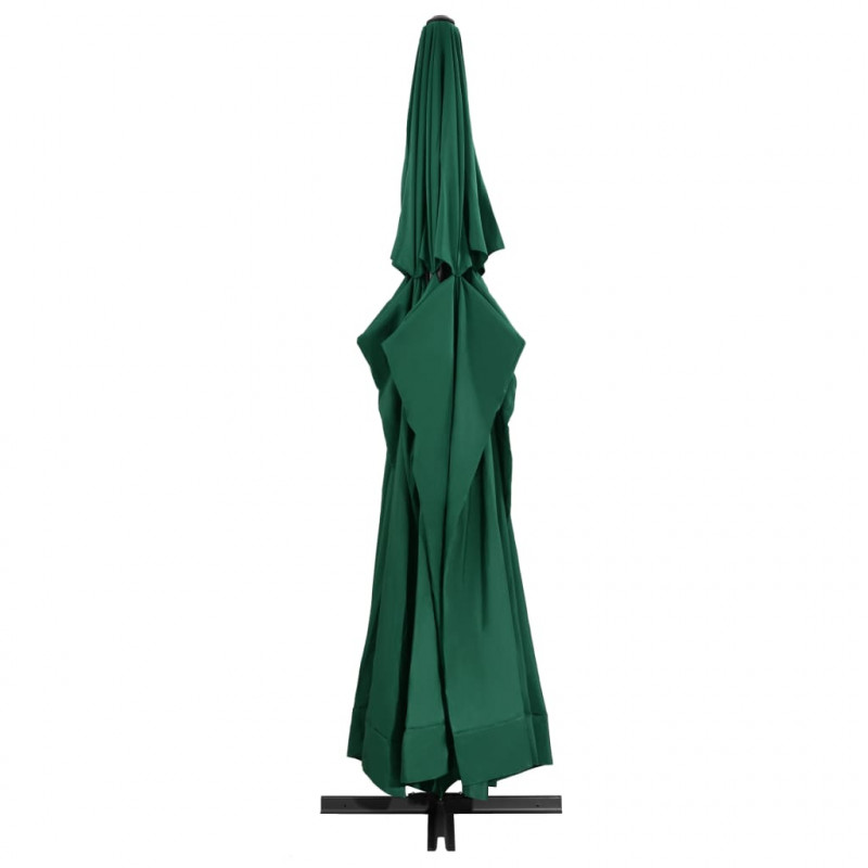 Parasol ogrodowy na aluminiowym słupku, 600 cm, zielony