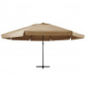 Parasol ogrodowy na aluminiowym słupku, 600 cm, taupe