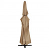 Parasol ogrodowy na aluminiowym słupku, 600 cm, taupe